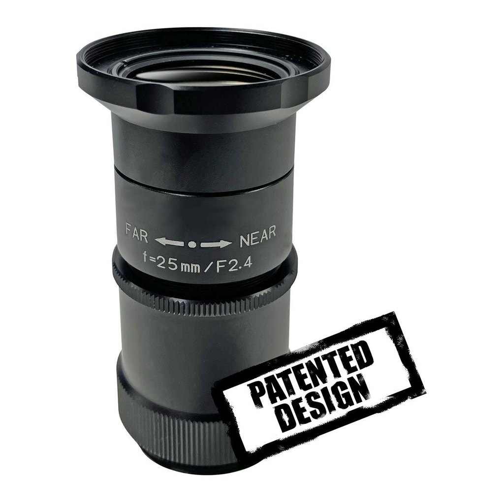 [LM25EC-IR] 1.2" 25mm F2.4 24MP IR-Corrected C-Mount Lens (Filter thread: M34)