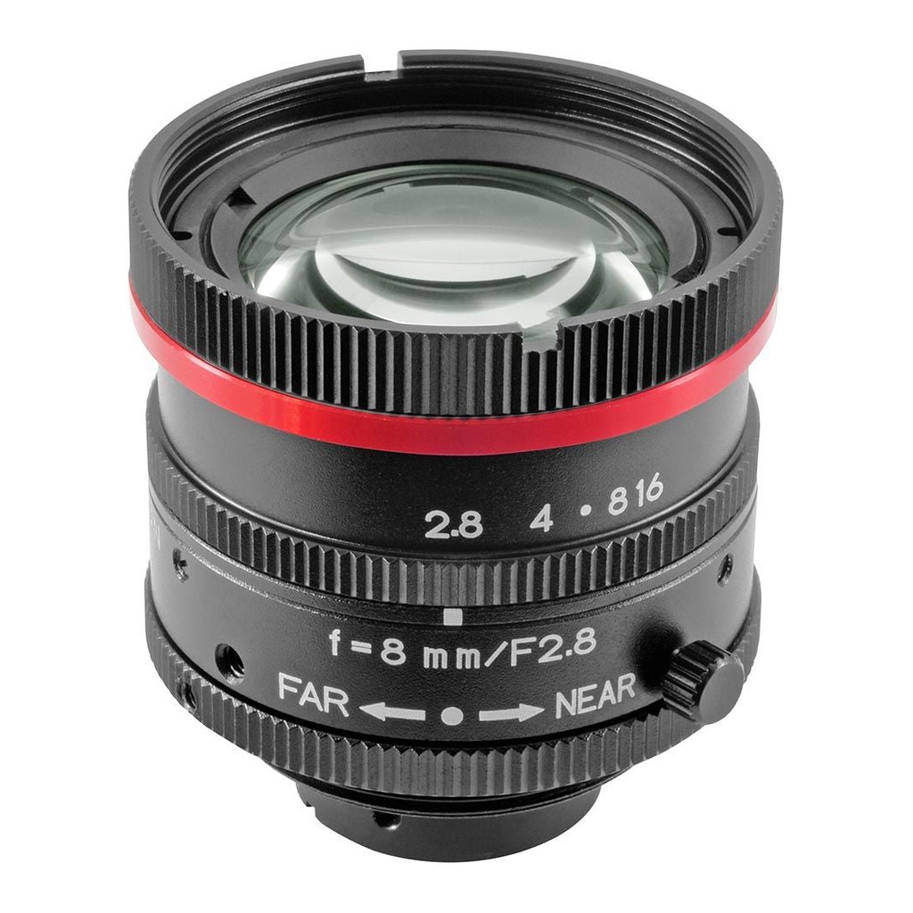 [LM8JC5MC-WP] 2/3" 8mm 5MP Ultra Compact Waterproof C-Mount Lens (Filter thread: M30.5)