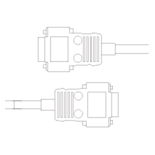 [EXCB2-9M-9F-3-CR] RS-232C Communication Cable 3m (D-sub 9-pin / 9-pin)