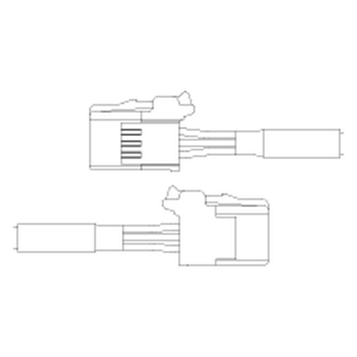 [EXCB2-E3-E3-0.2] EIA-485 Communication Relay Cable 3m (e-CON Connector 3-pin)