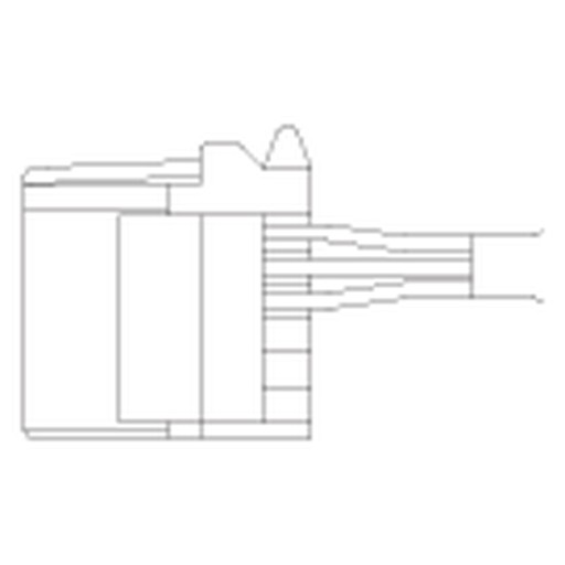 [EXCB2-E6SR-3] Cable EIA-485 communication cable 3m（e-CONconnector  6-pin） cut off one end