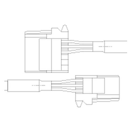 [EXCB2-E6SR-E3-3] Cable EIA-485 communication relay cable 3m（e-CONconnector  6-pin / e-CONconnector  3-pin） unit to relay connector