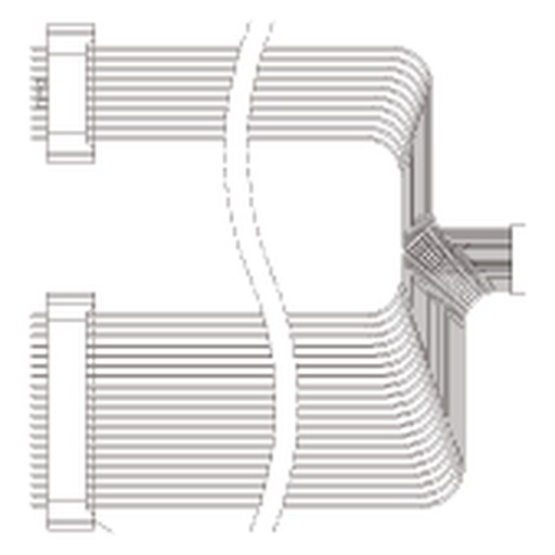 [EXCB2-M10M20-3] Cable Parallel Communication/  Trigger input branch cable 3m （10-pin MILconnector / 20-pin MILconnector）