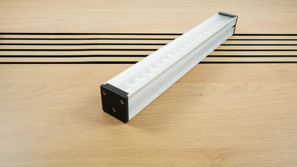 [EFFI-FLEX-HSI-X2-2700-WW-PP-ELS-125-24V] Hyperspectral EFFI-Flex 270 LED 2700mm - X2 = LED step of 10mm - WW = Window - PP = Lens position - M12 Power 4pins - Built-in AIC driver - LED source with continuous spectrum wide-band 400nm-900nm