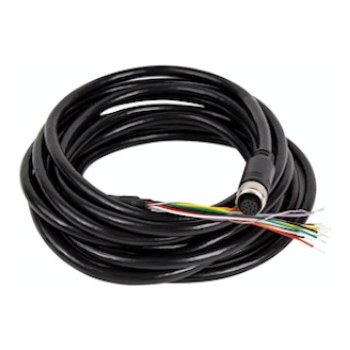 Cable, Power 5M, 12 PIN M12 To Flying Leads, Standard Flex