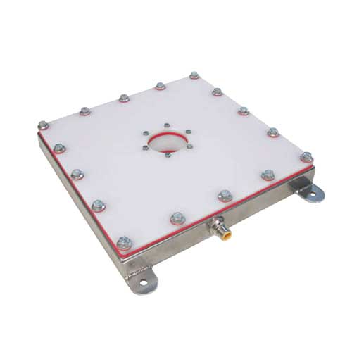600mm x 600mm (24''x24'') active area IP68 Washdown LED Diffuse Ring Light - 470nm White LEDs
