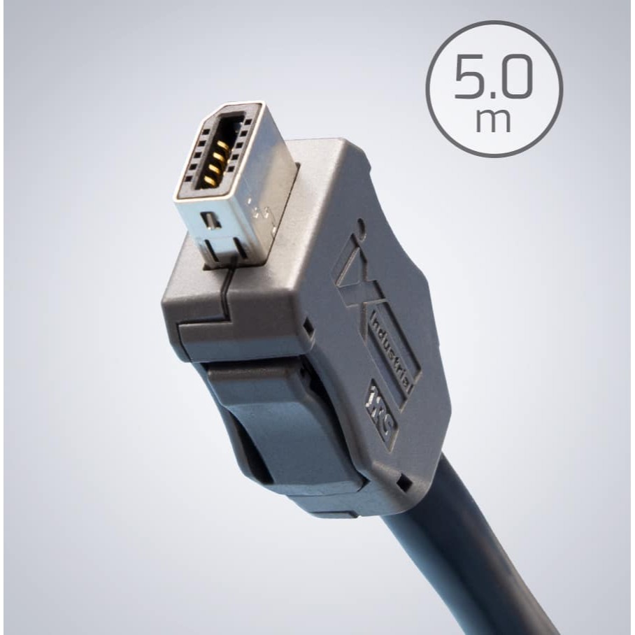ix Industrial to RJ45 Cat 6a Ethernet Cable 5m