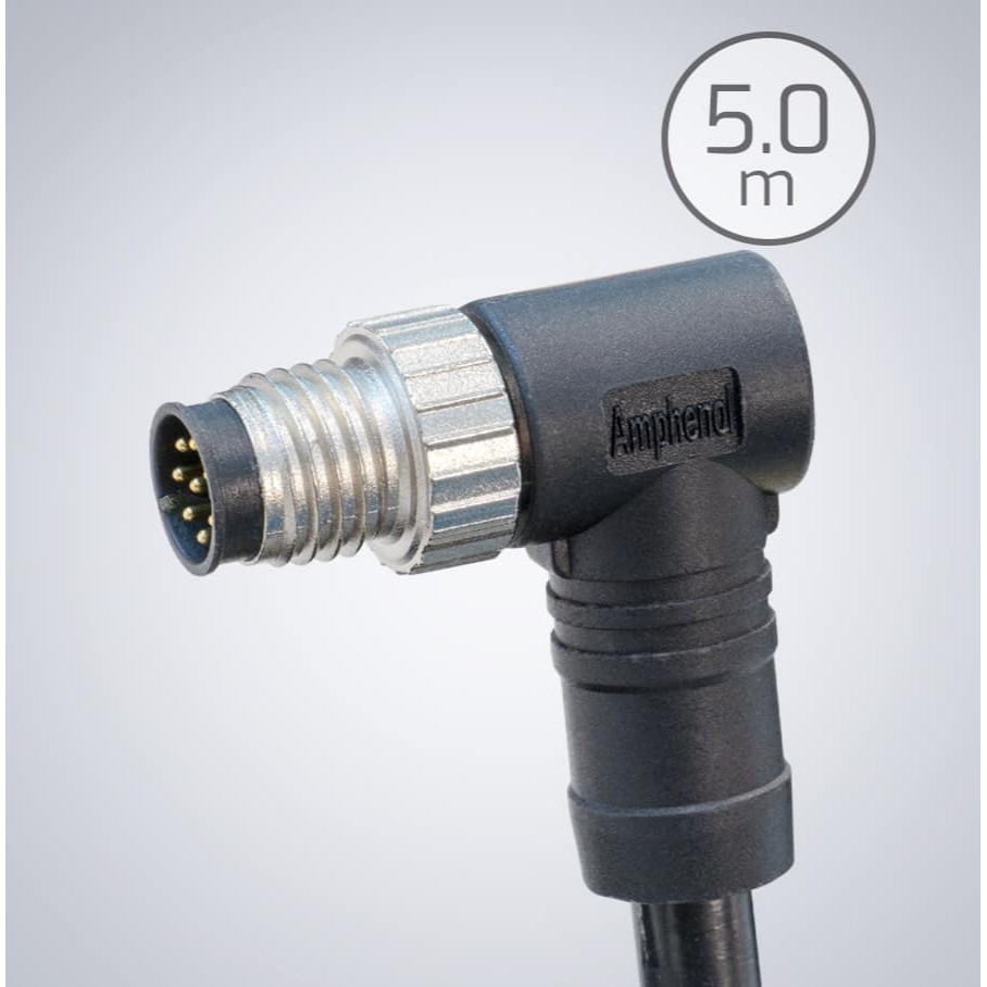 Amphenol M8-Open GPIO IP67 Cable 5M (RA1)