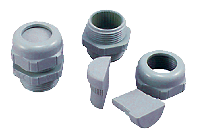 PG29 POLYAMIDE (PA) THREADED PLASTIC PLUG (GRAY)