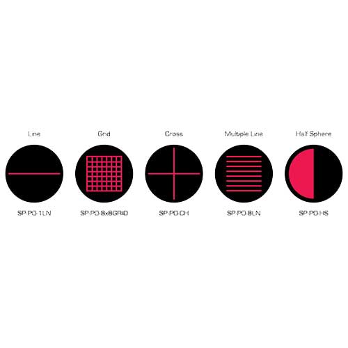 [SP-PATTN-KIT] Standard Pattern Kit - Single Line(standard), 8 Line, Half Sphere, Full Sphere, 8x8 Grid, Cross Hair