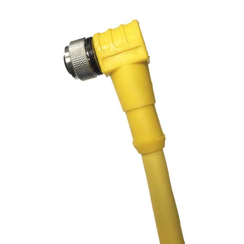 [5PM12-1RA-J500] 5-Pin M12 .5m Cable, Male Right Angle
