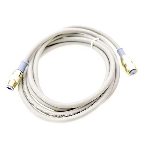 [5PM12-J2000-KR] 5 Pin M12 Connector 2 Meter Jumper Cable (6.56 feet) - Male to Female Reverse Key for 4 Zone Light