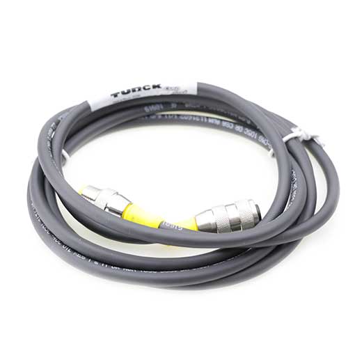 5-pin M12 Male and Female connects, Camera To Light Jumper Cable for Cognex IS7000 Gen2 or Cognex Dataman cameras to standard SVL cable pinout lights, blackö